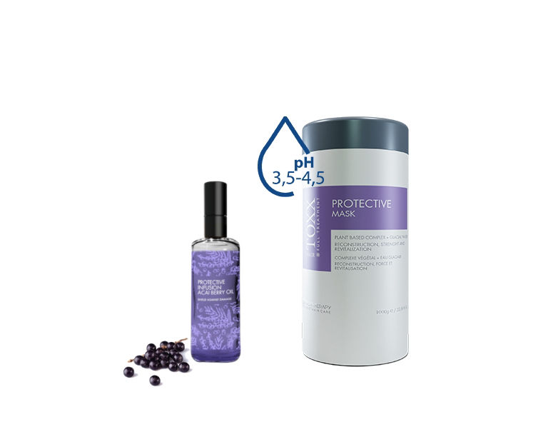 PROTECTIVE MASK UND AÇAÍ BEERENÖL Hair.TOXX